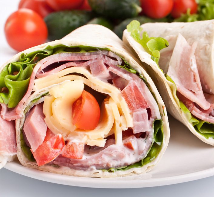 meats in a wrap