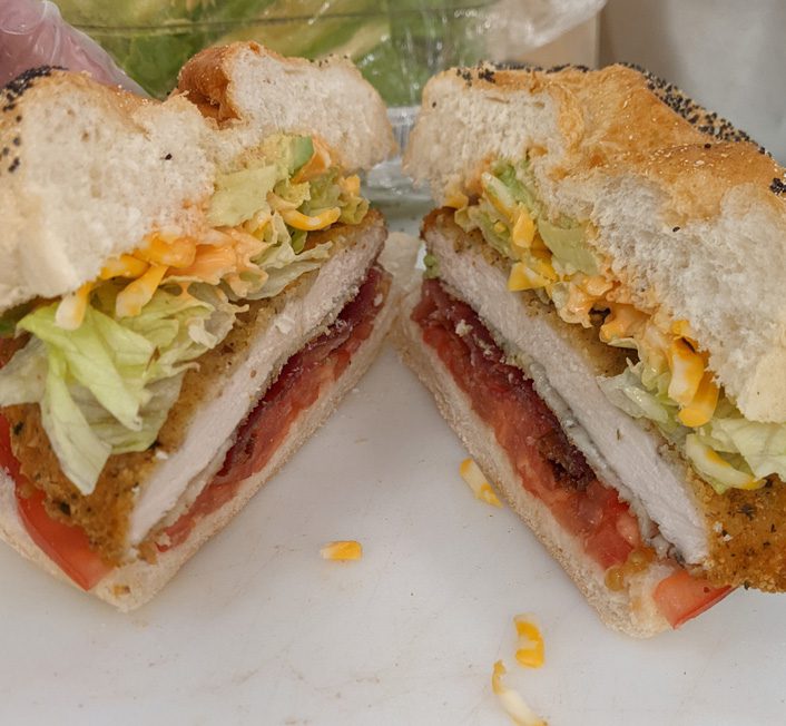 a deli sandwich