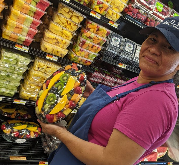 prepared sandwiches in plastic